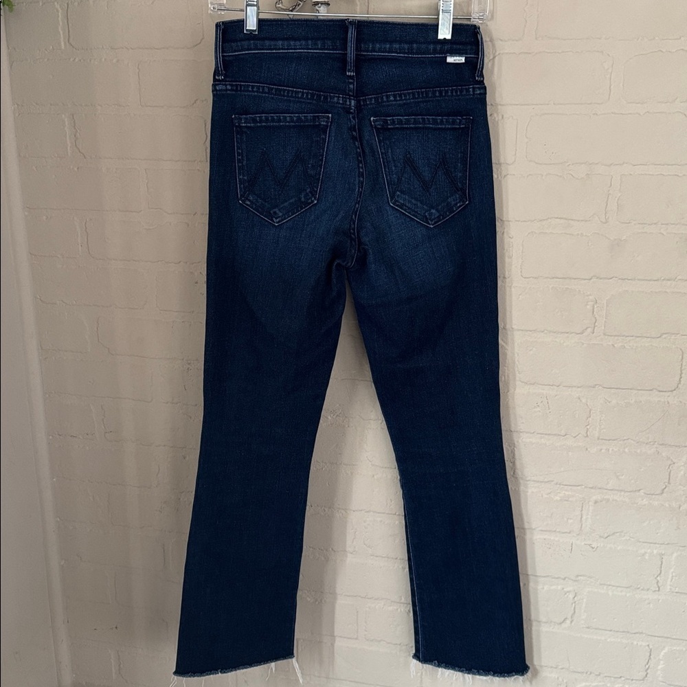 MOTHER Denim jeans the insider crop step gray movin on up stretch blue - Picture 6 of 10